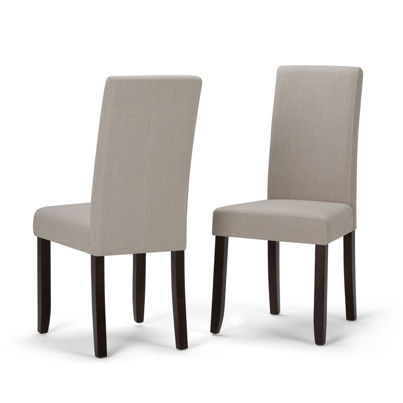 Acadian – Parson Dining Chair (Set of 2) – Light Beige