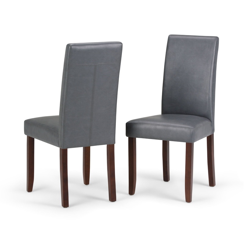 Acadian – Parson Dining Chair (Set of 2) – Stone Gray