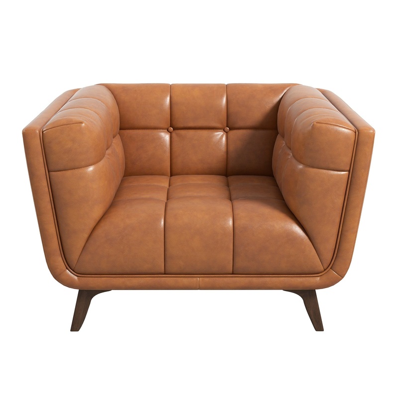 Addison – Lounge Chair Leather – Cognac