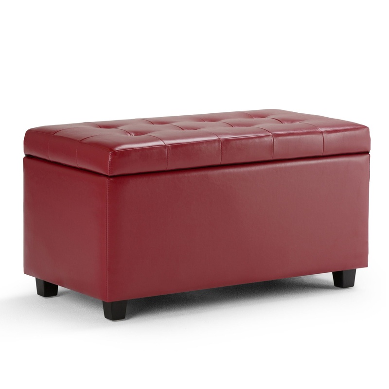 Cosmopolitan – Storage Ottoman – Red