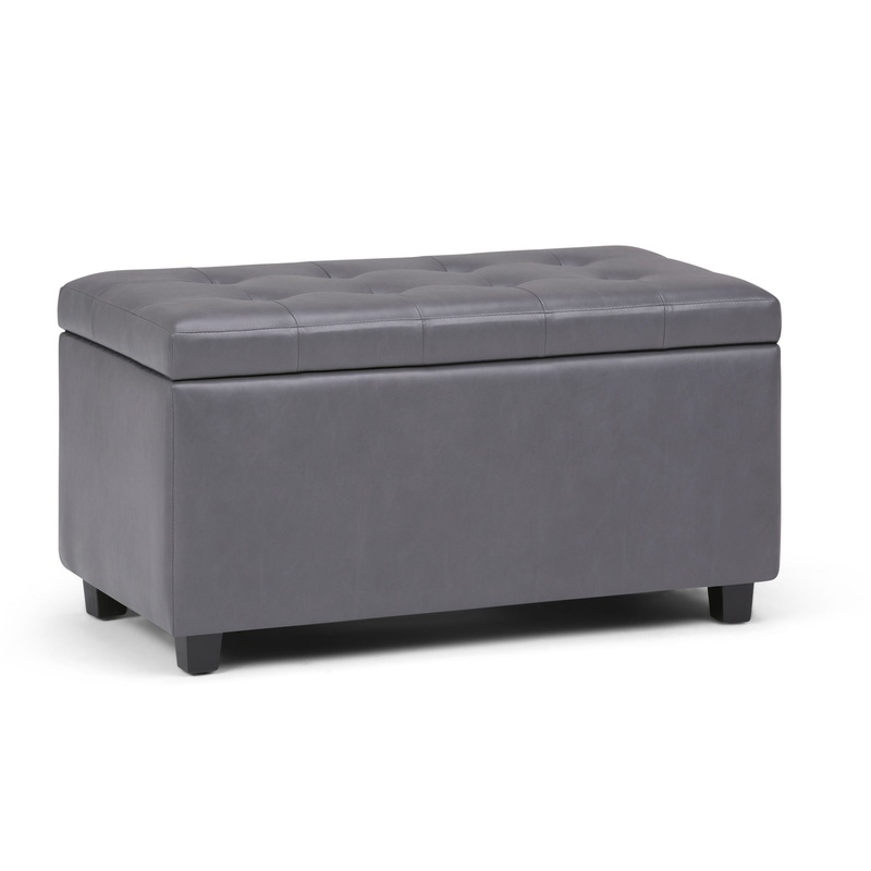 Cosmopolitan – Storage Ottoman – Stone Gray