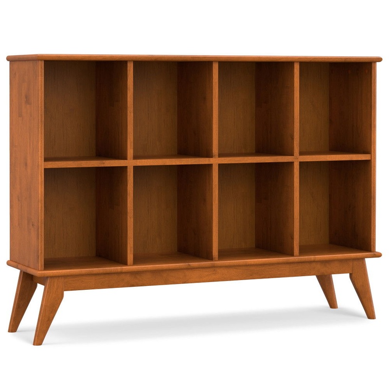 Draper – Mid Century 8 Cube Storage Sofa Table – Teak