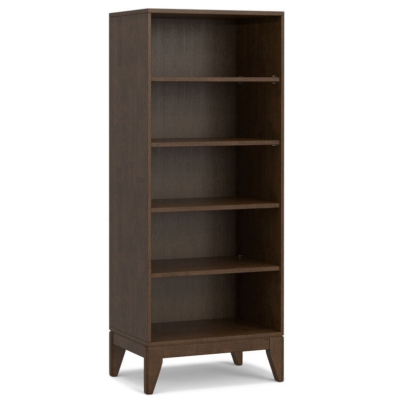 Harper – 5 Shelf Bookcase – Walnut Brown