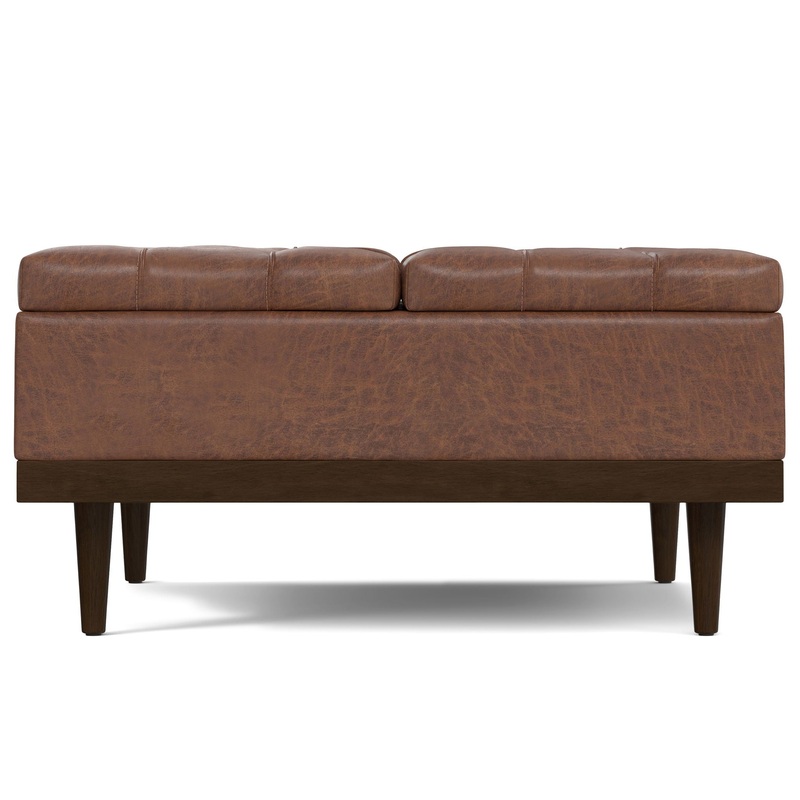 Mariah – Lift Top Table Storage Ottoman – Brown