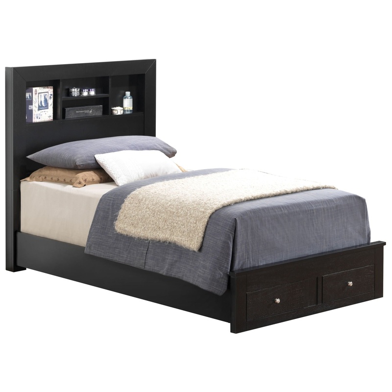 Twin Storage Bed – Black